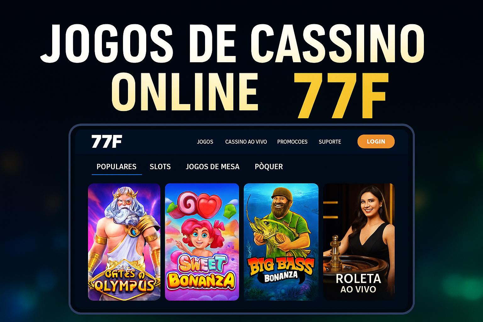 Jogos de cassino online inovadores e emocionantes na 77F