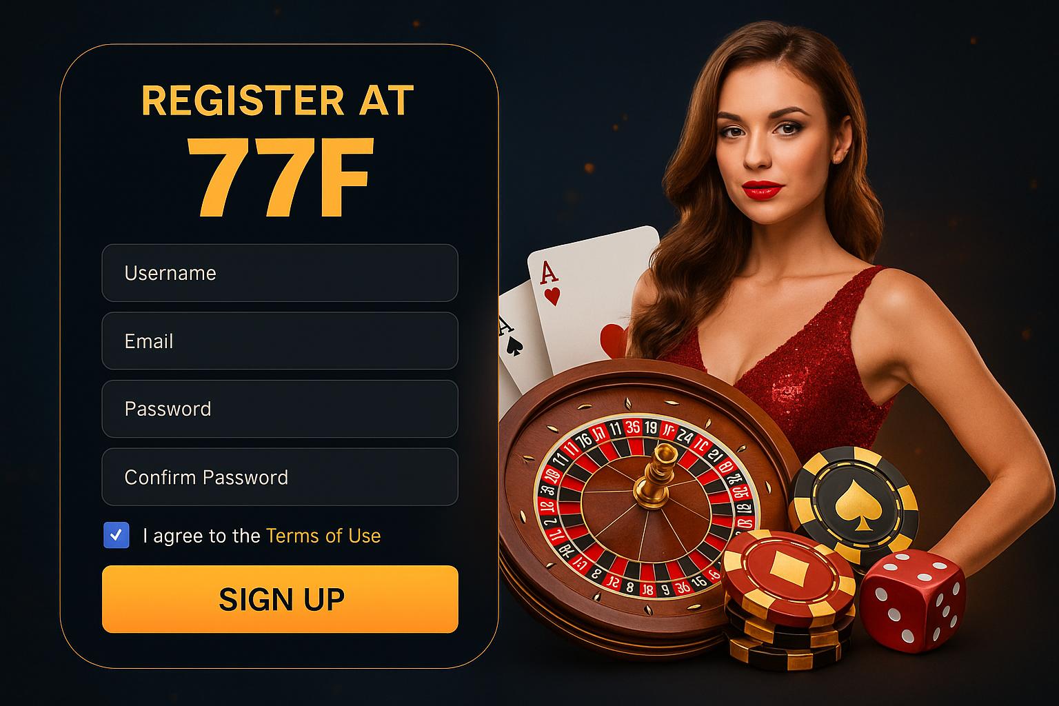 Não Perca tempo, o rRgistro na site 77F